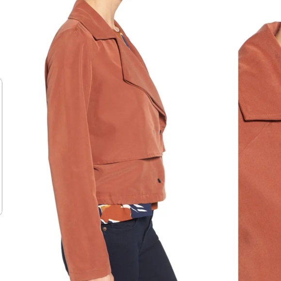 Halogen Rust Orange Button front jacket XL - Picture 7 of 8